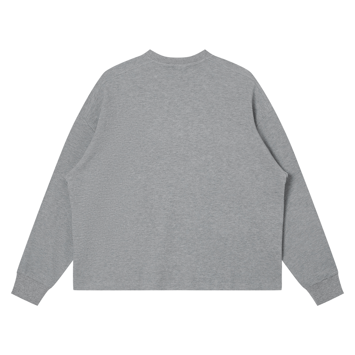Unisex Waffle Boxy Long Sleeve T-Shirt