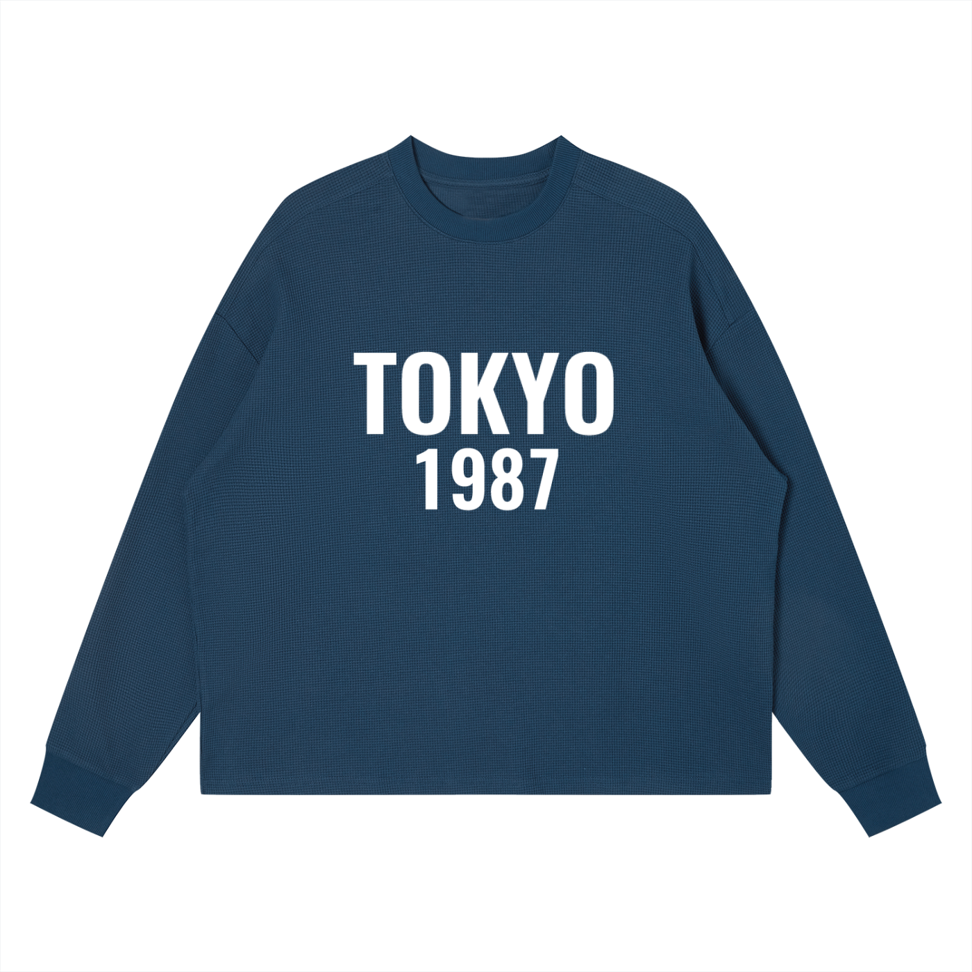 Unisex Waffle Boxy Long Sleeve T-Shirt